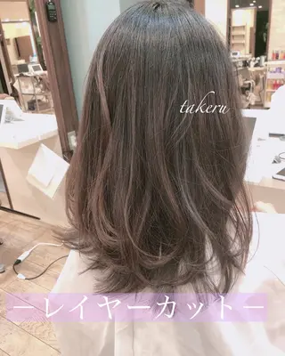 ミディアム 韓国ヘア🇰🇷髪質 改善たけるのヘアスタイル