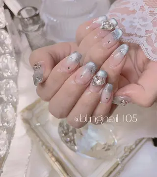 ネイル 23時まで❤︎韓国、 ワンホンネイルのネイルデザイン