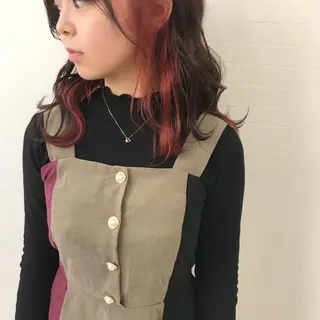 カラー オリーブ/アッシュ やわらか透明感カラーのヘアスタイル