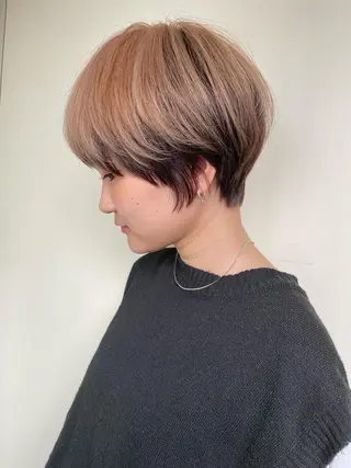 ショート カラー 🎖️似合わせメンズ パーマ🎖️カネキのヘアスタイル