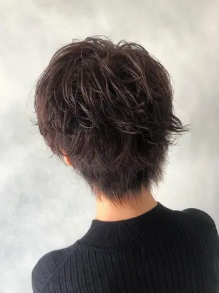 ショート 透明感カラー／メンズ 特化kazumaのヘアスタイル