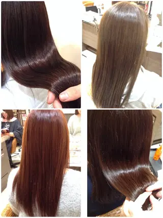 ロング ブリーチなしダブル/ レイヤーカット 小棹のヘアスタイル