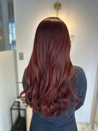 ロング カラー 韓国レイヤー✨ yasuko銀座のヘアスタイル