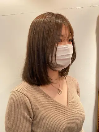 ミディアム カラー NATSUKI😸 ‪✂︎‬南森町美容室のヘアスタイル