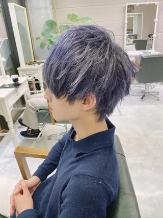 ショート ヘアアレンジ カラー メンズ 𝐑𝐈𝐍𝐊𝐀 🐣🩷のヘアスタイル