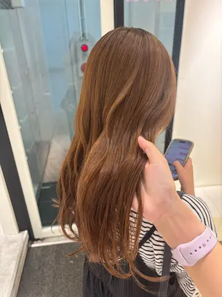 ロング カラー ParveMix 岡本えりかのヘアスタイル