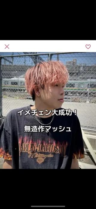 ショート メンズ カラーモデル募集✨ 透明感カラー💎櫂斗のヘアスタイル