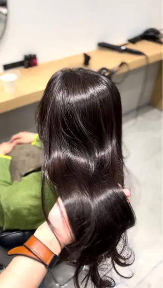 ロング カラー 福岡【髪質改善】 艶カラー/ MIHOのヘアスタイル