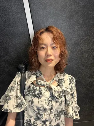 ミディアム パーマ 似合わせカット //金子 聖汰のヘアスタイル