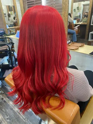 ロング ブリーチ毛対応酸性 ストレート🌈サキのヘアスタイル