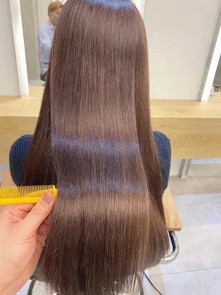 セミロング カラー あざと可愛い❤️ 髪質整形💊 輝のヘアスタイル