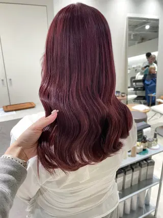 ロング カラー 林 千聖のヘアスタイル