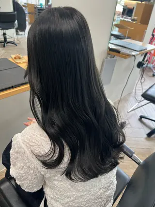 ロング カラー ベージュ/髪質改善 新潟/万代/井上佑のヘアスタイル