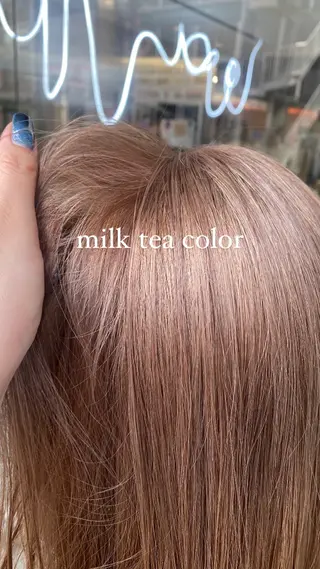 セミロング カラー カンナ【Y2Kネイル /コーンロウ】のネイルデザイン