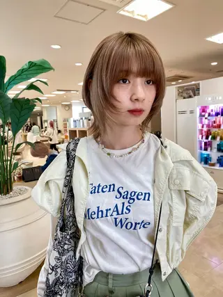 ミディアム レイヤー/ウルフ🤎 mayo.のヘアスタイル