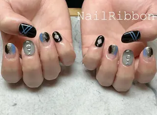ネイル ネイルリボン 石田のネイルデザイン