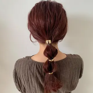 ロング カラー ヘアアレンジ 顔周りカット/アレン ジ/カラー小野寺紗良のヘアスタイル