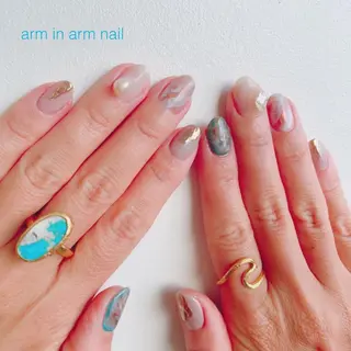 ネイル arm in arm ︎✿Yamamotoのマツエク・マツパデザイン
