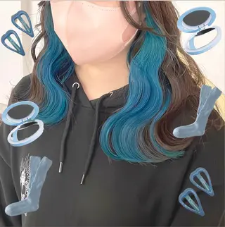 カラー 渋谷:インナーカラー ／🍒エリカ🍒のヘアスタイル