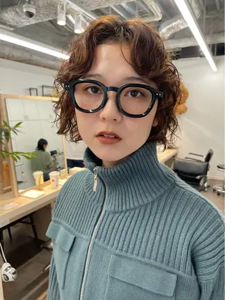 ショート レイヤーパーマ/ ショートパーマ/横浜のヘアスタイル