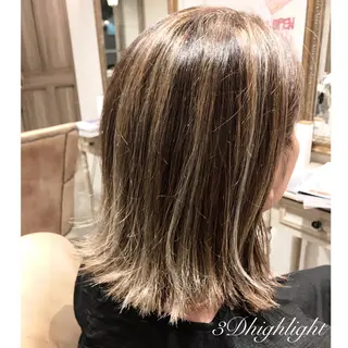 ミディアム カラー ヘアアレンジ 韓国♡ワンホン系 ♡YURIのヘアスタイル