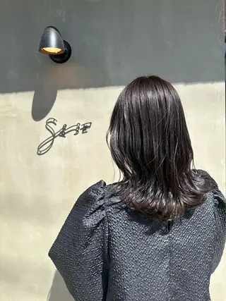 セミロング カラー 北九州美容室 🇰🇷mahiroのヘアスタイル