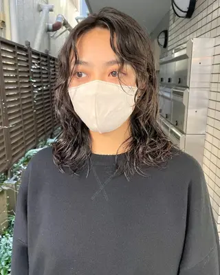 ショート カラー パーマ 銀座No.1髪質改善 縮毛矯正/本木のヘアスタイル