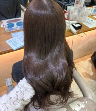 セミロング カラー 梅田 /透明感カラー 🤍narumiのヘアスタイル