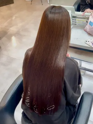 ロング 縮毛矯正✨️レイヤー クボタリョウのヘアスタイル