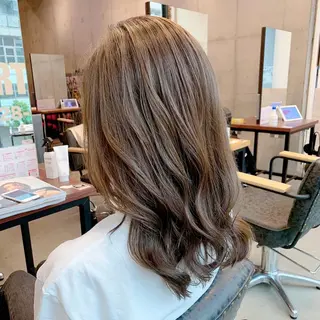 セミロング カラー LIBERTY-A所属・カットモデル募集！ 遠山麻帆のヘアスタイル