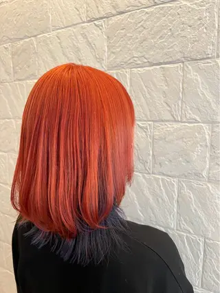 ミディアム カラー IVERA二刀流⚔️ 横野圭⚔️のヘアスタイル