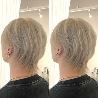 ショート カラー ブリーチ無しダブル カラー🦕まどかのヘアスタイル