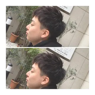 ショート カラー ヘアアレンジ メンズ ange☞ soutaのヘアスタイル