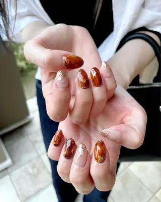 ネイル 甲府市徳行 🧸prunelleのネイルデザイン