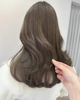 セミロング カラー ヘアアレンジ topstylist 芳賀みなみのヘアスタイル