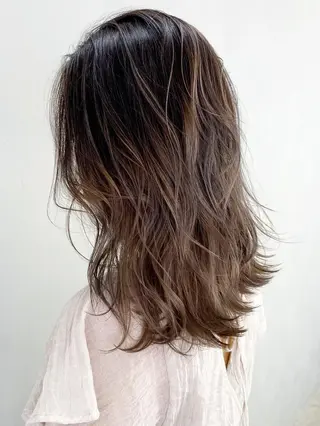 ロング カラー パーマ ヘアアレンジ ITbyALBUM 浦和店のヘアスタイル