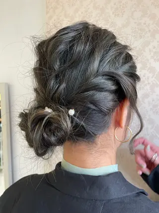 ヘアアレンジ ヒヨシ ルナのヘアスタイル