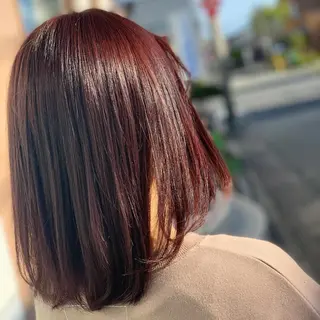 ミディアム カラー CRACE「店長」 アヤカのヘアスタイル