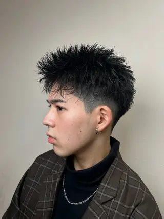 ショート メンズ DIECE 2nd'Flor所属・渋谷【メンズ職人】 ツイスパ・メッシュのヘアスタイル