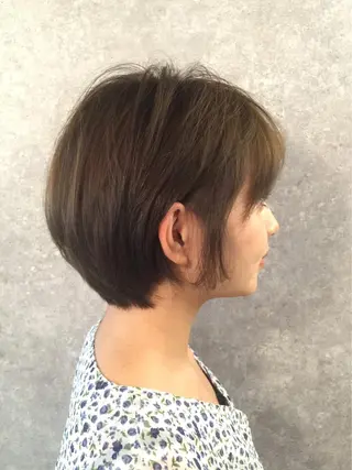 ショート カラー 似合わせボブ💓/ 美髪縮毛✨豊嶋龍佑のヘアスタイル