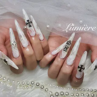 ネイル Lumière/ 超ロング/ワンホンのネイルデザイン