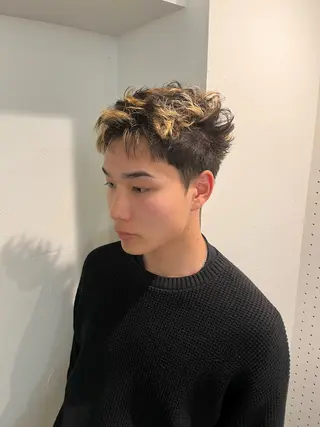 ショート カラー メンズ Bërg所属・Bërg mimi ‎ ౨ৎ⋆のヘアスタイル