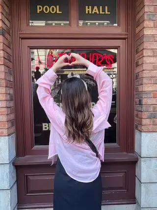 ロング カラー the OSCAR所属・韓国ヘアスタイリスト Harukaのヘアスタイル