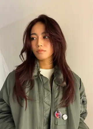 ロング 坂入 美帆のヘアスタイル