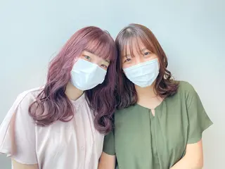 ミディアム カラー 💖暖色・ハイトーン 🐈みおり💖のヘアスタイル