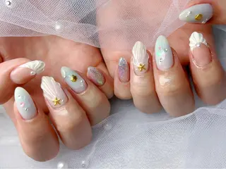 ネイル Queennail 北堀江Yumiのネイルデザイン