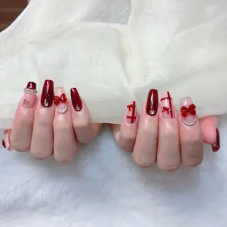 ネイル 長さだし/持込/ ins風ネイル/Umのネイルデザイン