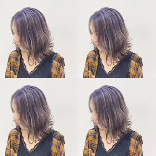 セミロング カラー 🌻Insta指名 NO.1🌻Shoのヘアスタイル