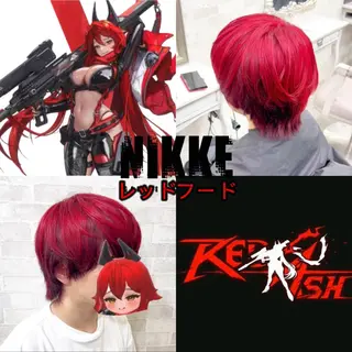 カラー メンズ 推しカラー💫 ブリーチ💫若菜覚のヘアスタイル