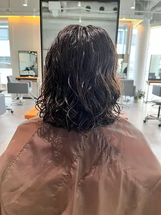 ミディアム パーマ ショート/パーマ/ カラー/FUKOのヘアスタイル